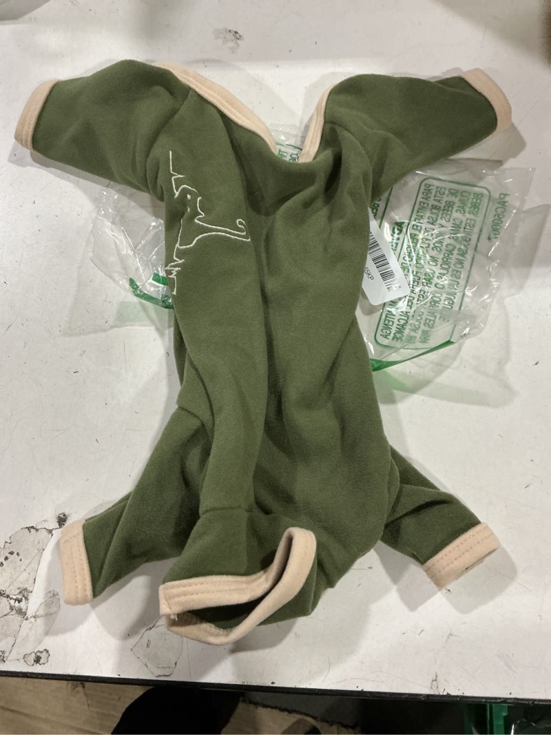 Condition photo showing Good Condition for dentrun cat clothes for hair control with hair sticky fabric - soft recovery suit & breathable lint-resistant cat sweater for cats only, kitten onesie pajamas, s, army green small army green