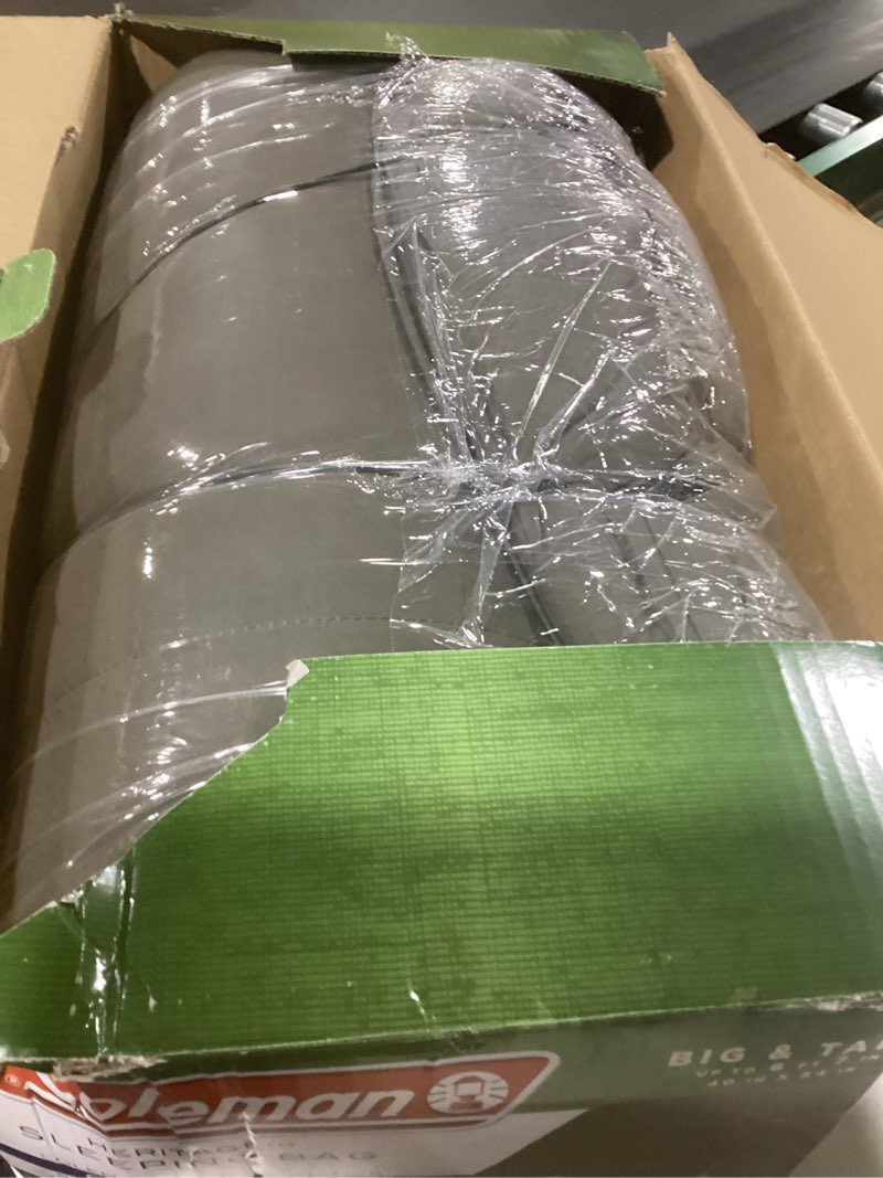 Condition photo showing Good Condition for Coleman Heritage Big & Tall 10°F Flannel Sleeping Bag, XL Sleeping Bag Fits Adults up to 6ft 7in Tall, Machine Washable, Great for Camping, Hunting, Guests, & More