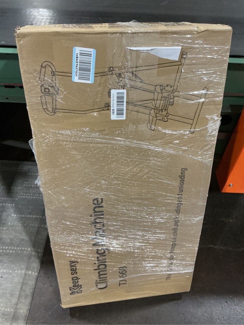 Condition photo showing As Is for Stair Stepper for Home Gym, 350 lbs Capacity Cardio Machine with Adjustable Height, Non-Slip Pedals, LCD Display, Foldable Design for Full Body Workout for Women Men Adjustable-Black