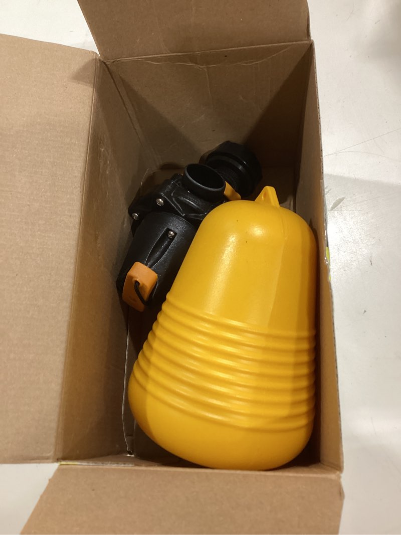Condition photo showing Good Condition for jobe valves j-mfv0075dlt 82026 megaflow valve 3/4", yellow/black – high flow float valve for livestock water troughs, up to 90 gpm, underwater mount, gf nylon construction 1 pack