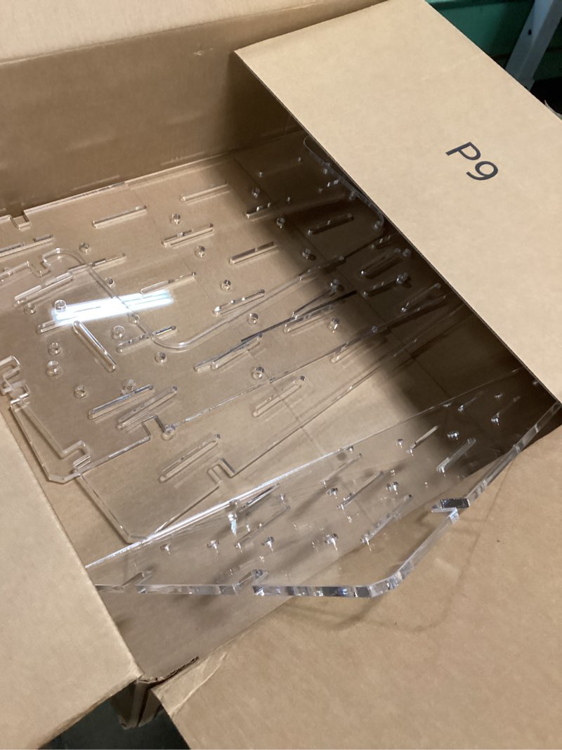 Condition photo showing Good Condition for Acrylic Shelves Compatible with IKEA Milsbo Tall Greenhouse Cabinet, Clear Acrylic Plant Corner Shelves 3 Pack