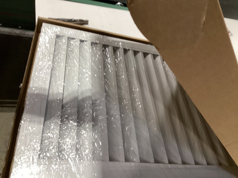 Condition photo showing New/Like New for 12"x12"aluminum gable vent - shed vents with screen,vent opening: 10" x 10"?ideal for attics and wall, elevating ventilation in clean spaces, featuring a refined design 10" x 10" vent opening