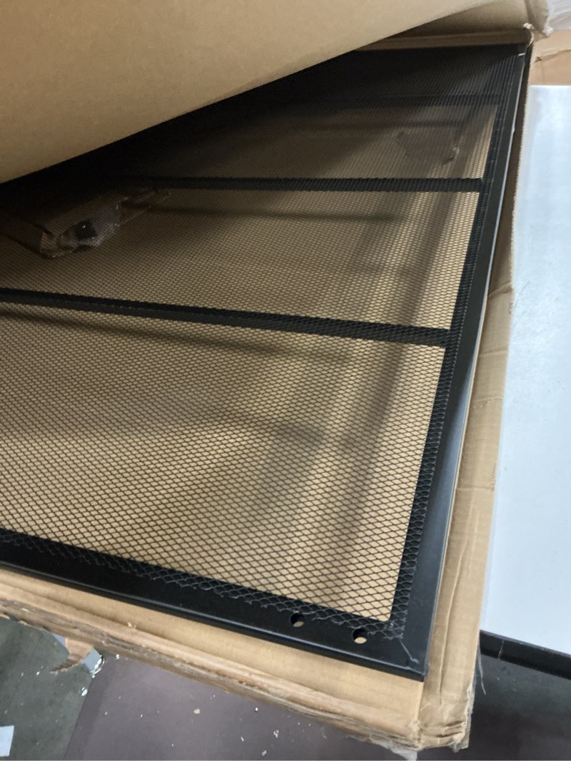 Condition photo showing Good Condition for Fire Beauty Flat Panel Fireplace Screen Spark Guard Wrought Metal Gate Cover for Home, Decorative Mesh Fire Place Safety Fence,Baby Safe Spark Guard Protector