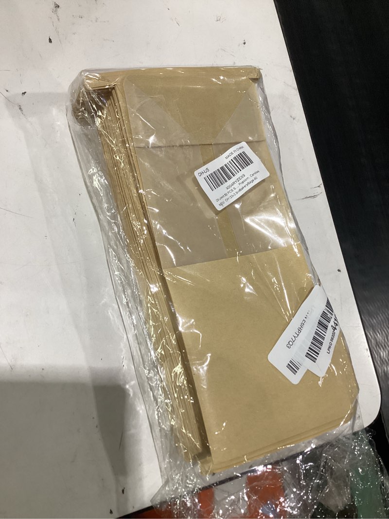 Condition photo showing Good Condition for ohuimrt small bakery bags with windows, 50 pcs, 3.9 x 3.5 x 9.5 inch | tin tie tab lock, paper cookie bags, bake sale packaging for muffin, dessert, brownie, treat, pastry, popcorn, candy