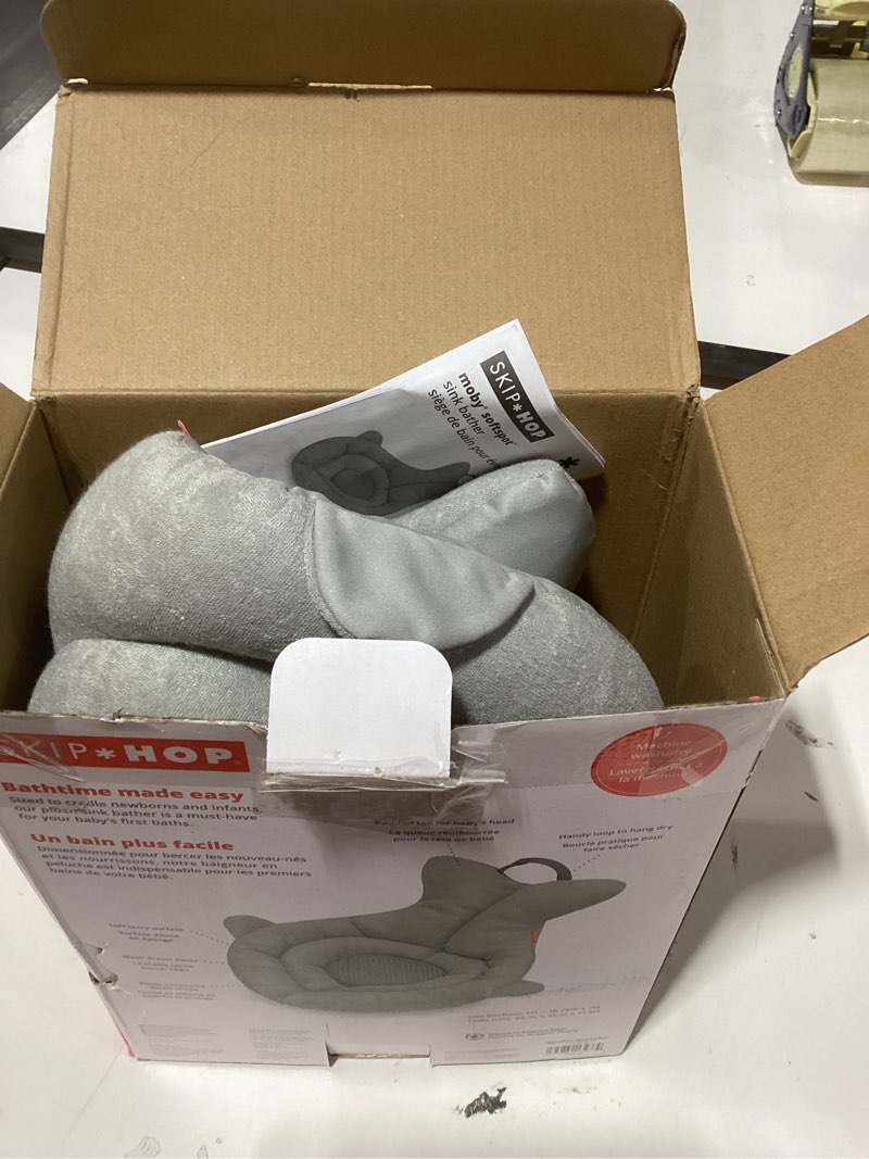 Condition photo showing Good Condition for Skip Hop Soft Sink Baby Bath Tub, Moby, Grey Grey Soft Sink Bath Tub