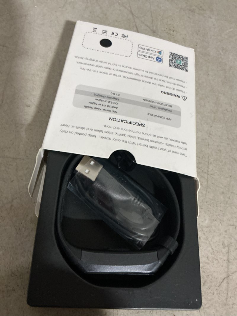 Condition photo showing New/Like New for Fitness Tracker with Heart Rate/Blood Oxygen/Sleep Monitor, 20+ Sports Modes Smart Watches for Women/Men, Activity & Step Tracker Smart Watch for Android/iOS Phones Dark Black