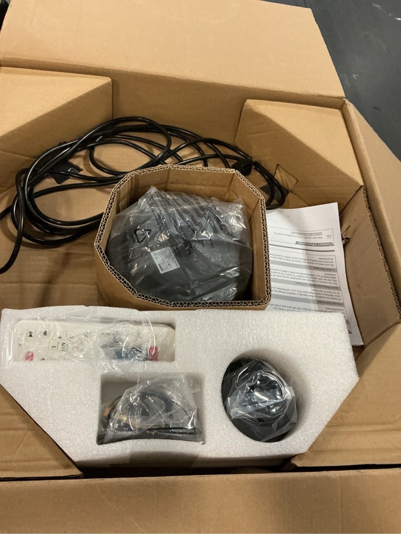 Condition photo showing Good Condition for Fanbulous Outdoor Ceiling Fans with Light, 20" Waterproof Smart Ceiling Fan Light with Bluetooth Speaker, App Control for Dimming & RGB Color, Caged Ceiling Fan with Hanging Hook for Porch, Pergola