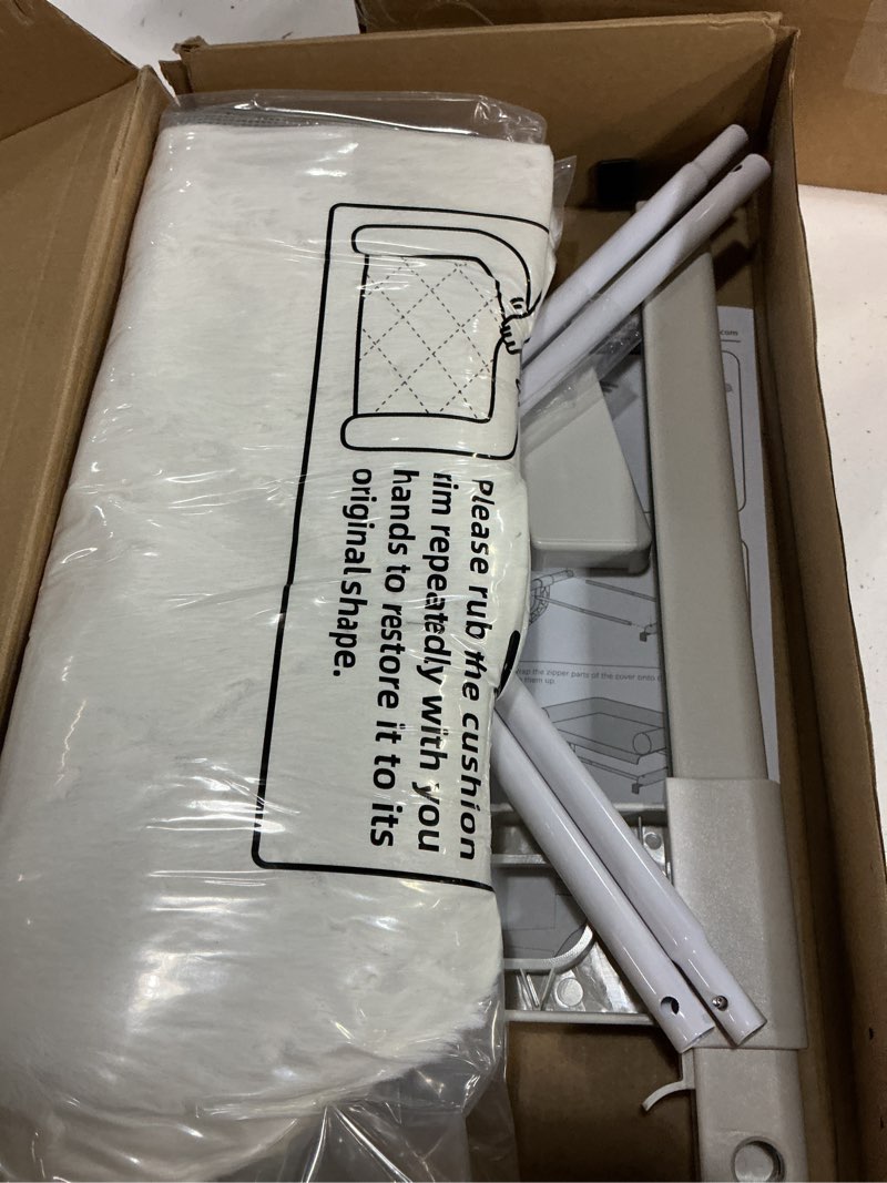 Condition photo showing New/Like New for zoratoo cat window sill perch with large bolster, easy to adjust & assemble cat window seat for windowsill & bedside, pet hammock bed for large cats and kittens (white, m) medium white