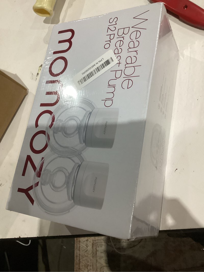 Condition photo showing New/Like New for Momcozy Hands-Free Breast Pump S12 Pro, Wearable & Portable Pump with Soft DoubleFit Flange, 3 Modes | 9 Levels Double Electric Pump, Smart Display, 24mm, 2 Pack, Cozy Grey Pack of 2 Cozy Grey
