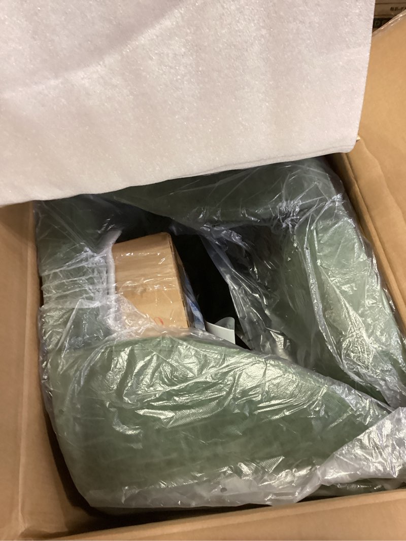 Condition photo showing item condition for COLAMY Upholstered Dining Chairs Set of 4, Modern PU Leather Dining Room Kitchen Side Chair with Padded Seat and Wood Legs Restaurant/Cafe, Green