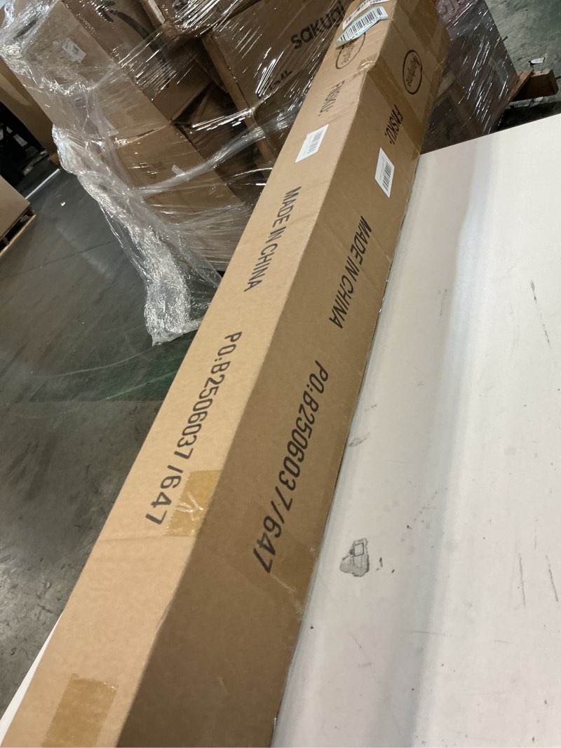 Condition photo showing New/Like New for 1-1/8 inch double curtain rod - premium nonadjustable 120in/10ft drapery rods - heavy duty dual curtain rods for windows - aluminum finials & adjustable concealed mounting bracket - brushed gold brushed gold 120in/10ft