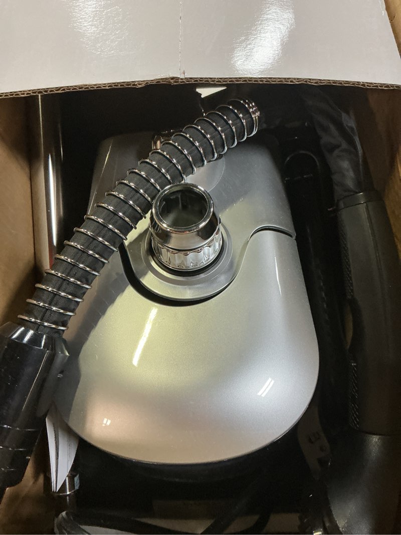 Condition photo showing As Is for lakala garment steamer for clothes, 30-second instant heat-up, 2.5l water tanks, with pant clips & dual hanger, powerful handheld, 4-stage adjustable height, standing floor steamer wrinkle remover