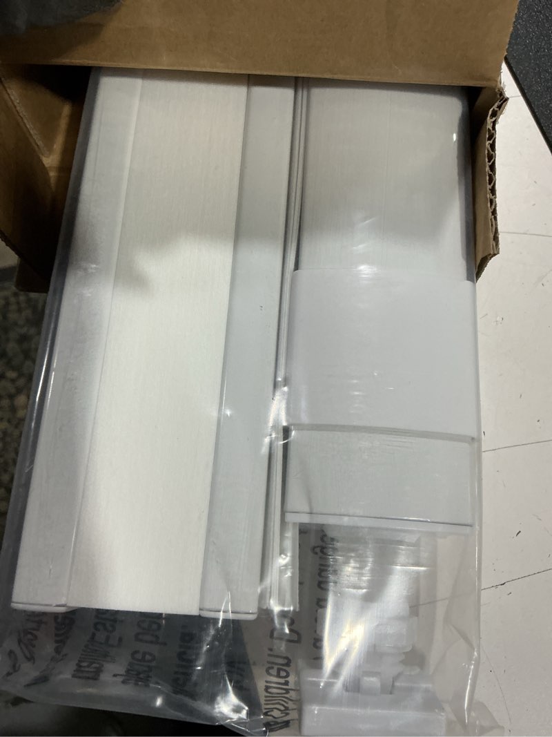 Condition photo showing Good Condition for lazblinds no tools no drill cordless cellular shades, top down bottom up (tdbu) honeycomb shades for home, light filtering thermal insulation blinds for windows, 27" w x 48" h, white light filtering - white 27" w x 48" h