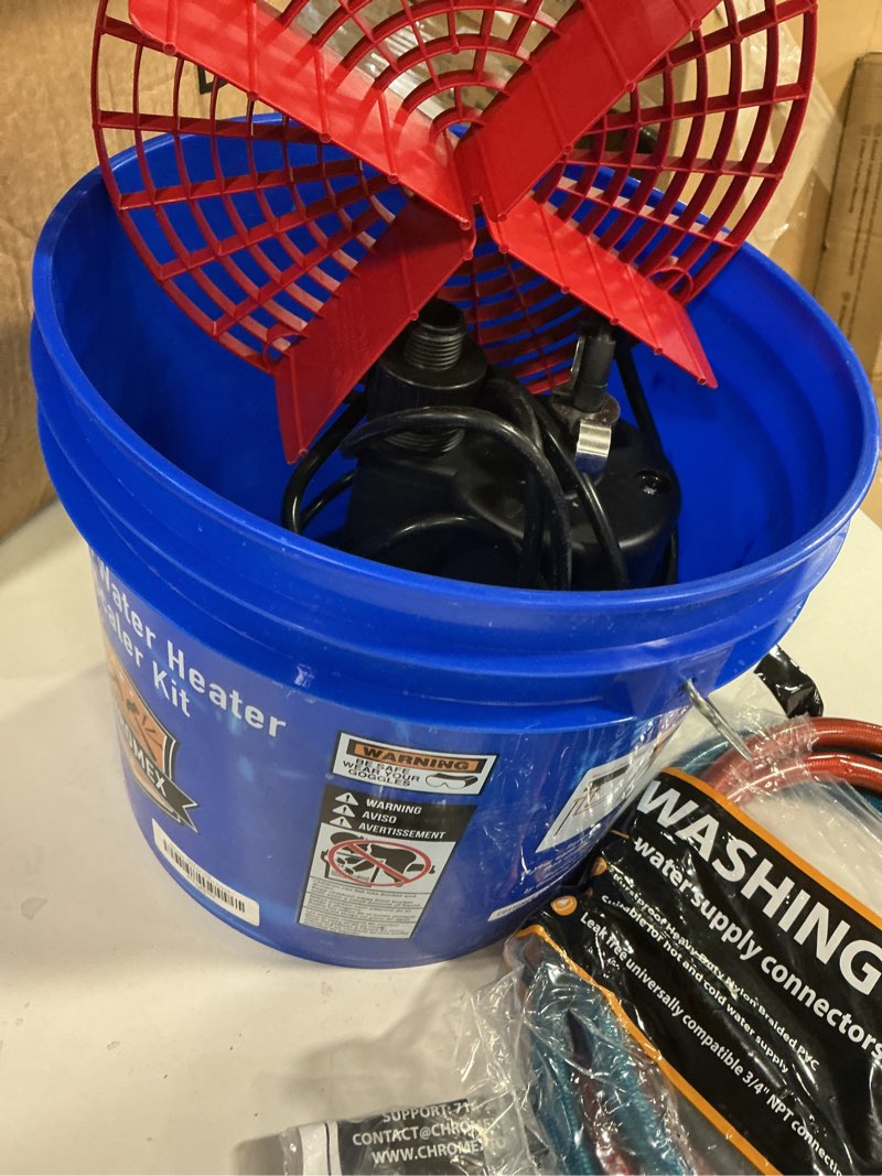 Condition photo showing As Is for Chromex Tankless Heater Descaler Kit - Just Add Vinegar or Your Own Descaler Without Descaler