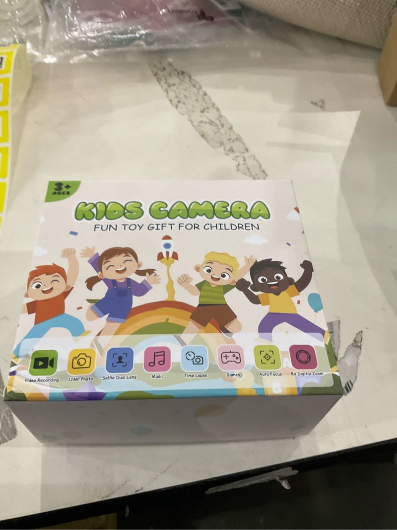 Condition photo showing As Is for Unicorn Toys Camera for Kids Girls Age 3-8, Toddler Kids Digital Camera Christmas Birthday Gifts for 3 4 5 6 7 8 Years Old Girl, Cute Selfie Video Camera, HD 1080P, 32GB SD Card, Purple