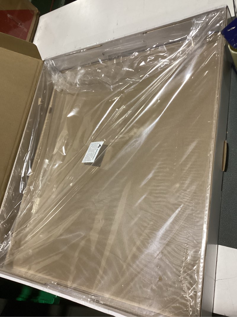 Condition photo showing Good Condition for clear rectangular 18x20 inches acrylic ottoman tray decorative serving tray with cutout handles organizer tray on coffee table countertop big breakfast bed tray living room appetizer serving food