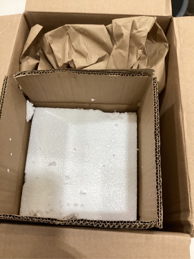 Condition photo showing As Is for Uonlytech Frosted Glass Flower Pendant Lamp Shade 6.10 Inch Light Bulb Cover Lamp Guard for Bedroom Dining Room Wall Lighting
