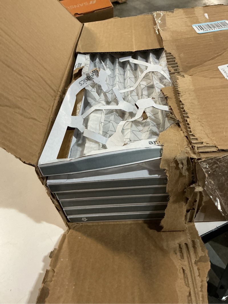 Condition photo showing As Is for Amazon Basics 14x20x1 Air Filter 6 Pack, MERV 8 AC Furnace Filters (Actual Size: 13.75" x 19.75" x 0.75") 14x20x1 Merv 8