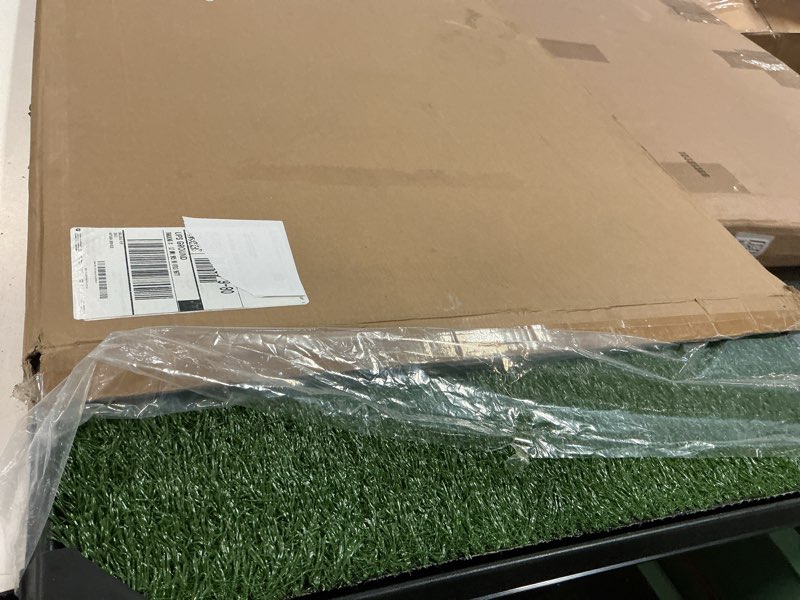 Condition photo showing Good Condition for Artificial Grass Puppy Pee Pad for Dogs and Small Pets - 41X27 Inch, Reusable 4-Layer Turf Pads for Dogs with Tray - Indoor and Outdoor Fake Grass Potty Pet Supplies by PETMAKER XXL 4-Layer System