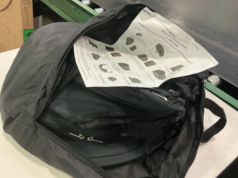 Condition photo showing As Is for Alvantor Bed Canopy Bed Tents Dream Tents Privacy Space Twin Size Sleeping Tents Indoor Pop Up Portable Frame Curtains Breathable Grey Cottage (Mattress Not Included) Reducing Light Charcoal 39"W x 75"L (Pack of 1)