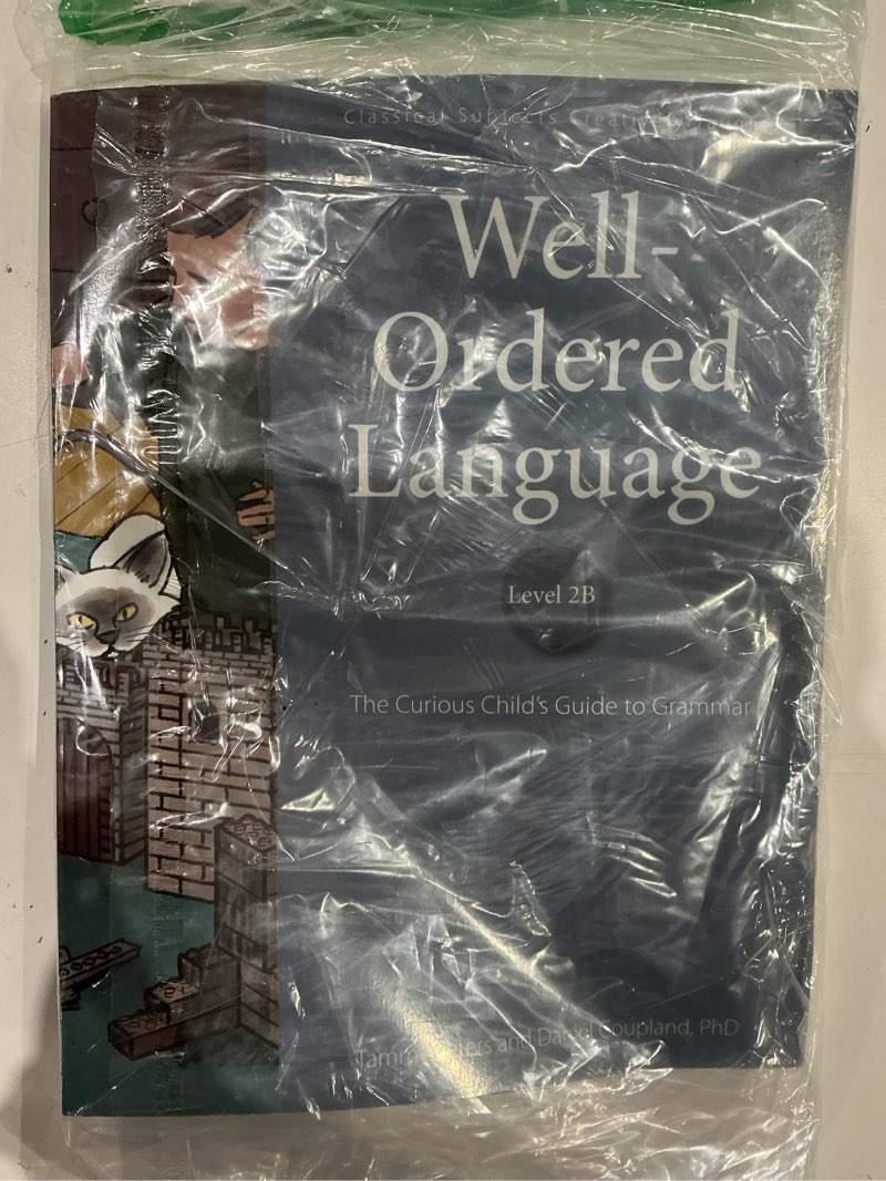 Condition photo showing As Is for well-ordered language level 2b: the curious child's guide to grammar