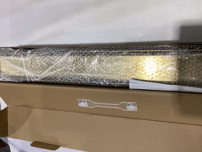 Condition photo showing New/Like New for DLONE Linear Shower Drain | 24" AISI 304 Stainless Steel Shower Drain, Brushed Gold Linear Drain with Tile Insert Panel & Adjustable Feet, Long Rectangle Shower Floor Drain in Bathroom, Balcony etc Brushed Gold 24 Inch