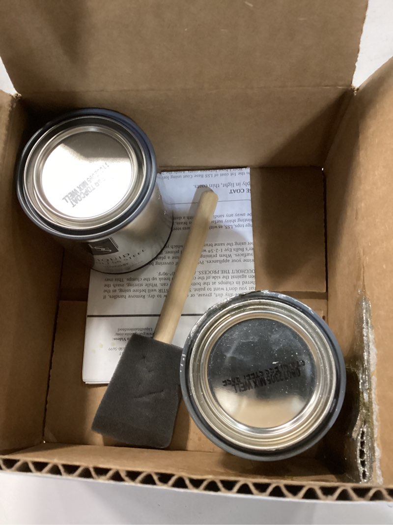 Condition photo showing As Is for Liquid Stainless Steel Range & Dishwasher Kit, Generation 2, 100% Arcylic