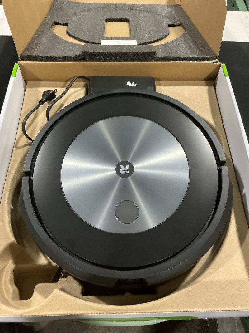 Condition photo showing As Is for iRobot Roomba j7 (7150) Wi-Fi Connected Robot Vacuum - Identifies and avoids Obstacles Like pet Waste & Cords, Smart Mapping, Works with Alexa, Ideal for Pet Hair, Carpets, Hard Floors, Roomba J7