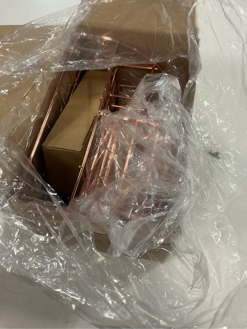 Condition photo showing Good Condition for Rose Gold Desk Organizers and Accessories Office Supplies Set Stapler, Pen Holder, Phone Holder, Scissors, Pen, Ruler, 30 Paper Clips, 22 Binder Clip, 20 Tacks and 1000pcs Staples