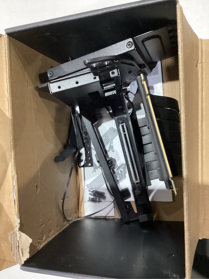 Condition photo showing Good Condition for Lian Li ATX PC Case 4 Slots Vertical GPU Kit (VG4v4) - Premium Gen 5 Riser Cable PCI-E 5.0 x16-200mm, PCIe 3.0/4.0 Compatible, Adjustable Position - Fits Most PC Cases (VG4v4 Black)