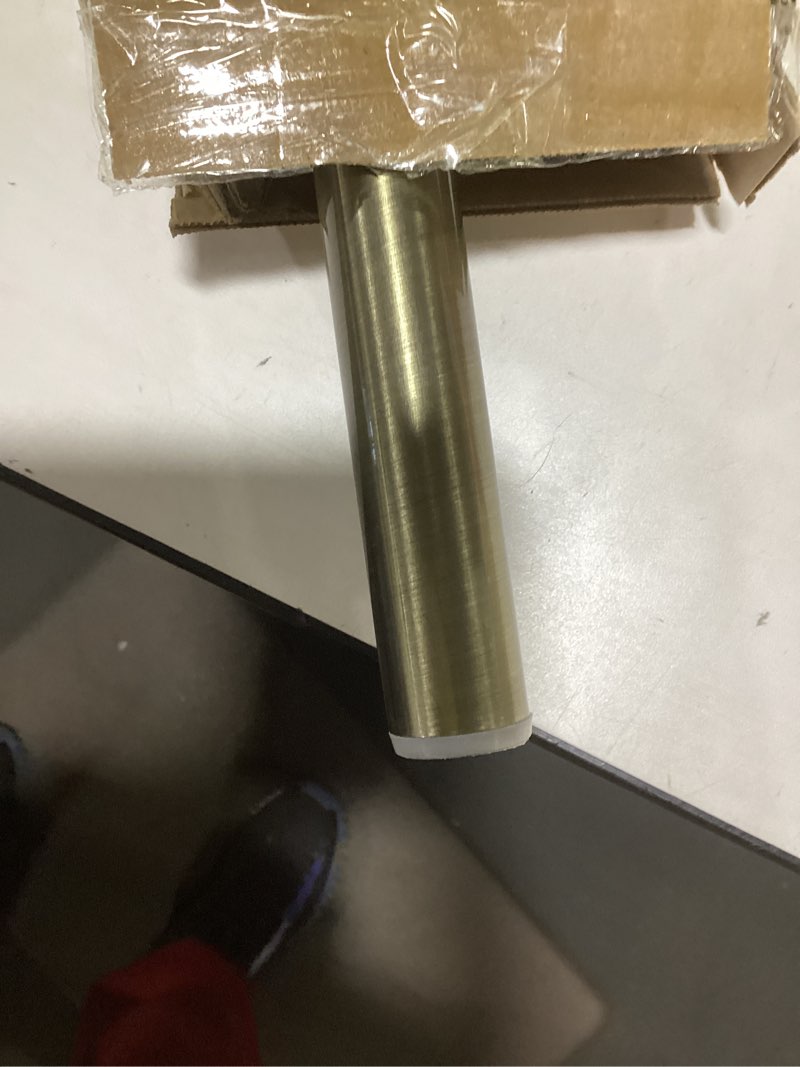 Condition photo showing Good Condition for Room Darkening Curtain Rod, Wrap Around Design, Extra-Thick 1-Inch Diameter Single Drapery Rod, Extendable Metal Rod Set for the Blackout Curtains and Sheer (Antique Bronze, 28-48") 28-48-inch Antique Bronze