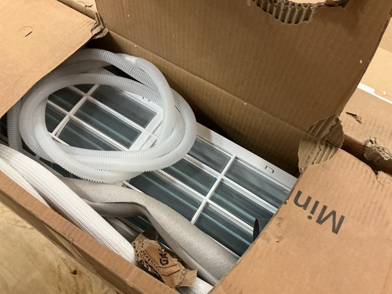 Condition photo showing Good Condition for (Pick up 2 box).    Garvee 17000 BTU Mini Split AC/Heating System, 230V WIFI Enabled Energy Efficient Mini Split Unit,Wall-Mounted Split Air Conditioner,Cools Up to 1250 Sq.Ft, Heat Pump & Installation Kits 17000 BTU-230V-17 SEER-WIFI