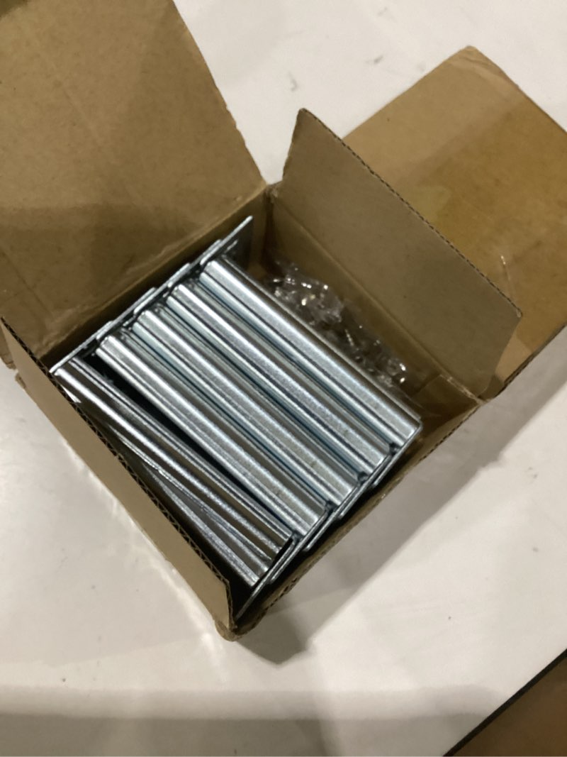 Condition photo showing As Is for lontan 10 pairs rear mounting brackets for drawer slide - b4502 cabinet drawer bracket for face frame cabinets kitchen replacement parts for 1.77 inch(45mm) width furniture gildes silver 1.77 inch - mounting bracket 10