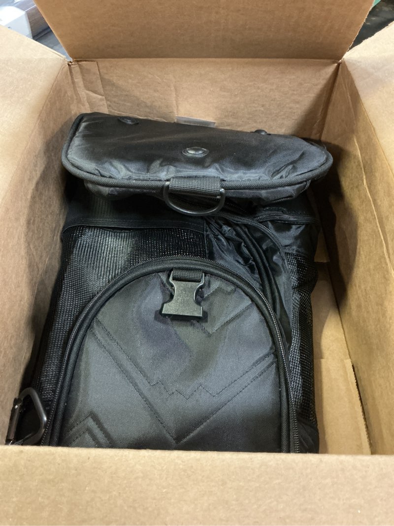 Condition photo showing Good Condition for sherpa deluxe guaranteed on board convertible pet carrier & backpack, black, medium
