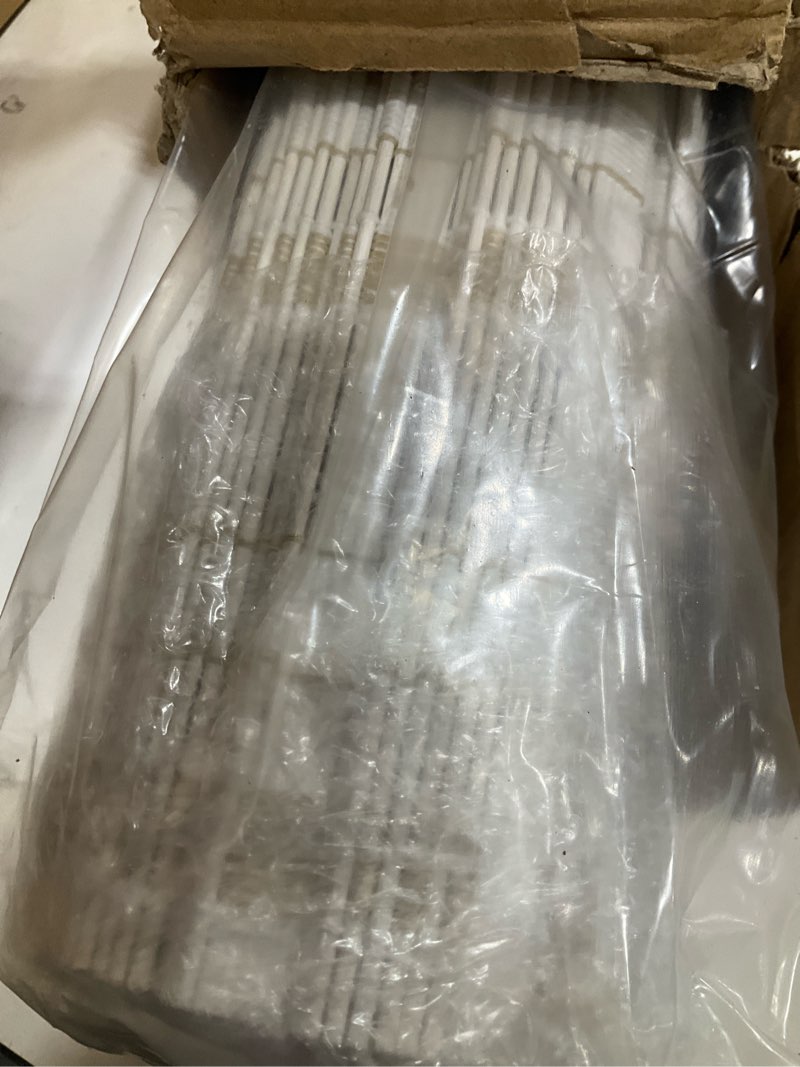 Condition photo showing Good Condition for lazblinds no tools no drill cordless bamboo roman shades, light filtering window treatment, roll up bamboo blinds for window 34'' w x 64'' h, whitewash b whitewash b 34'' w x 64'' h