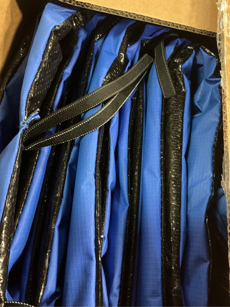 Condition photo showing Good Condition for replacement trampoline cover – durable trampoline spring cover for 8/10/12/14/15ft frames – water resistant & thick soft padding for maximum safety | comfortable trampoline accessories blue 14ft