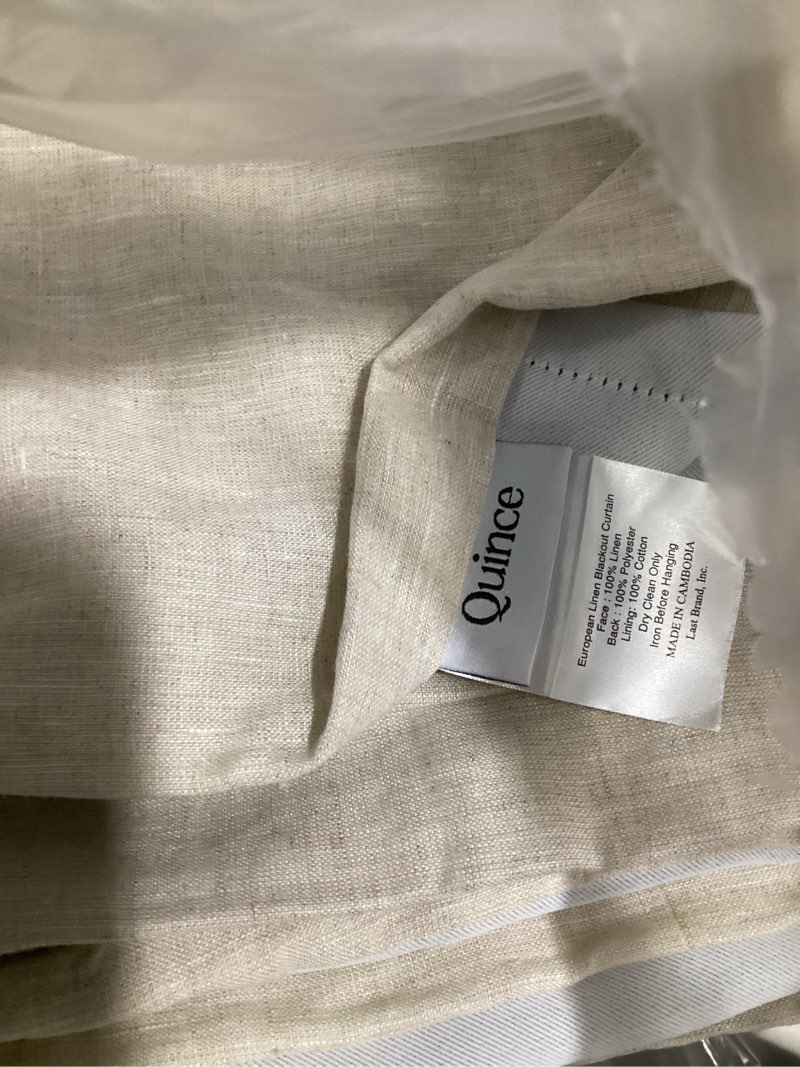Condition photo showing Good Condition for european linen blackout curtains