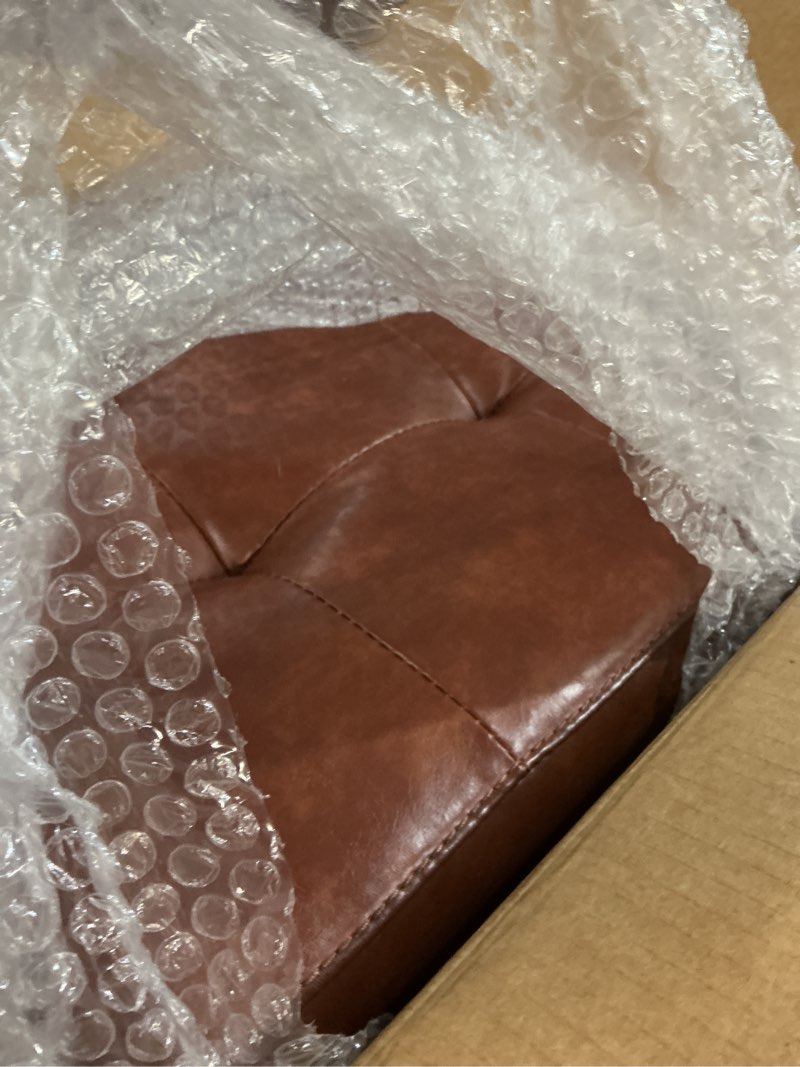 Condition photo showing New/Like New for dog stairs for small dogs and cats 16" h - with encrypted dot-grip non-slip surface, 2-in-1 pet ramp & steps for bed/couch, foldable split ottoman with solid wood frame, sturdy & portable for puppies brown