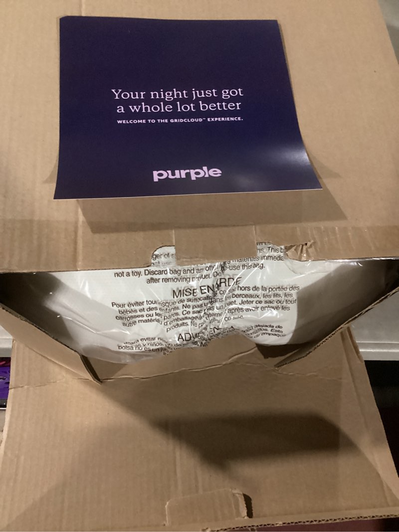 Condition photo showing Good Condition for Purple Harmony Pillow – Talalay Latex Foam Cooling Pillow for Combo or Side Sleepers, 360º Hex GelFlex Grid for No-Pressure Support and Luxurious Weightless Feel - Standard, Medium Feel, Med Height
