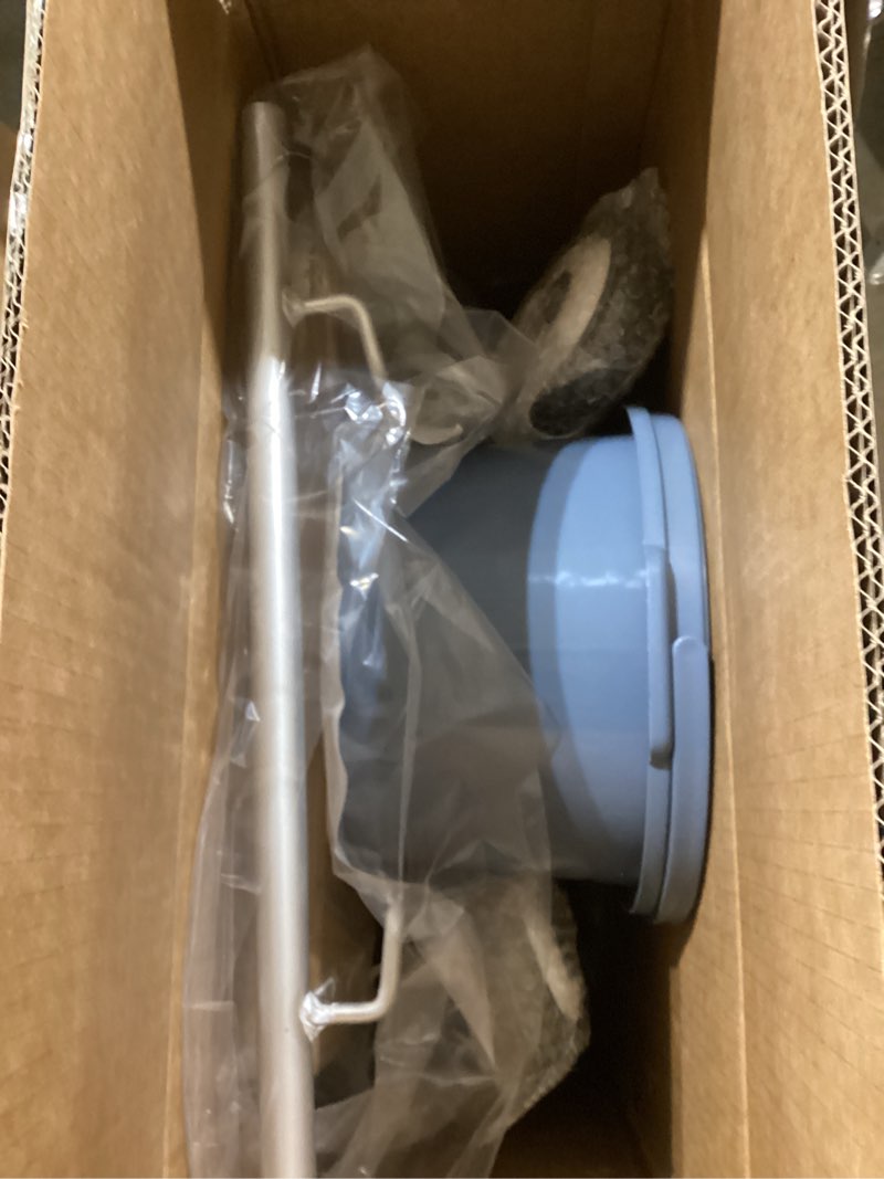 Condition photo showing Good Condition for toocust rolling shower wheelchair with commode, 350lbs heavy duty transport chair, 10-inch solid rear wheels, water-resistant padded seat, 4-in-1 bariatric bathroom safety aid for seniors large shower wheelchair