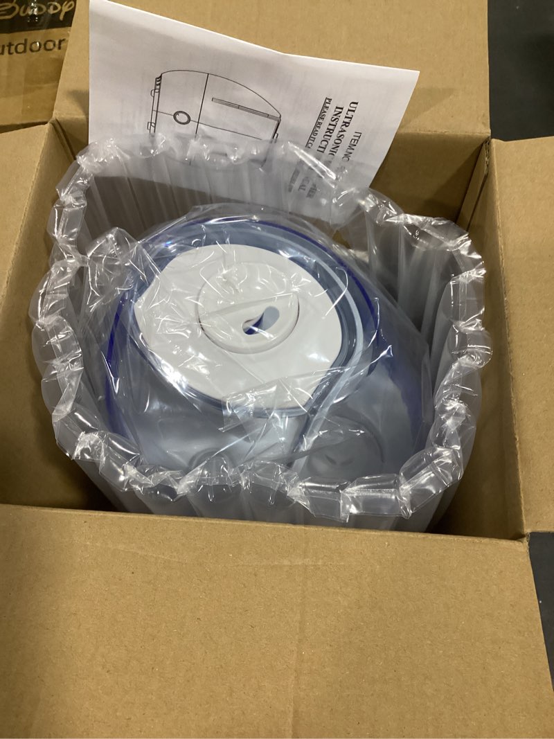 Condition photo showing Good Condition for KVM Ultrasonic Cool Mist Humidifier, Quiet Air Humidifiers for Bedroom, Nursery, Office, & Indoor Plants, 360 Rotation Nozzle & 2L Water Tank & Night Light