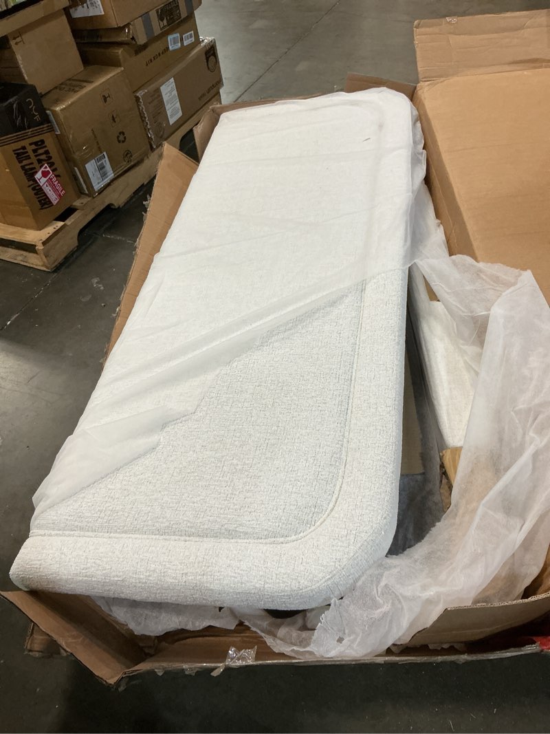 Condition photo showing Good Condition for better homes & gardens juliet queen boucle platform bed, ivory