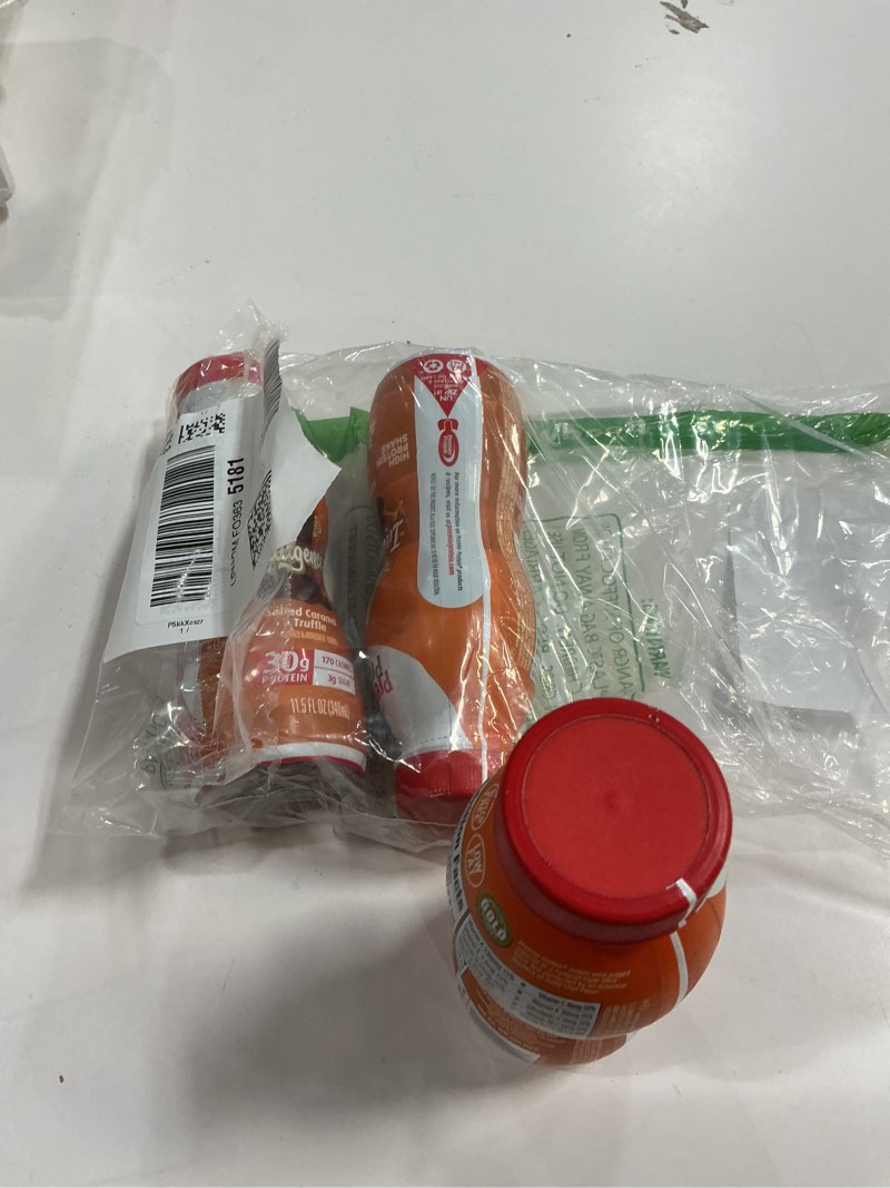 Condition photo showing New/Like New for Best By 03/19/26 Premier Protein Indulgence Protein Shake, 30g Protein, 3g Sugar, Salted Caramel Truffle, 11.5 fl oz, (3 bottles)