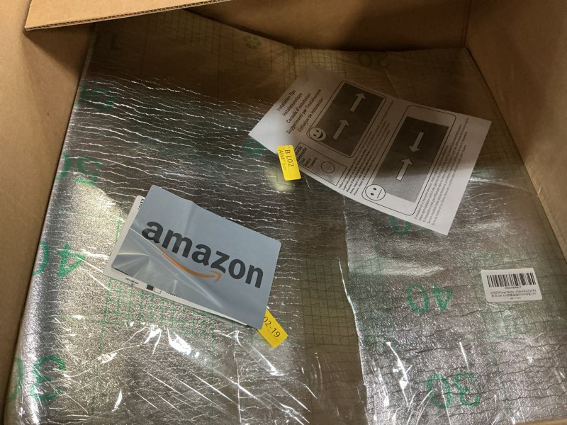 Condition photo showing Good Condition for Carpet Tiles Peel and Stick 24” x 24”, Self Adhesive Soft Padded Flooring Stickers, Dark Blue Home Decor for Bedroom Living Room Office, 10 Tiles & 40 sq ft per Box 24" × 10 Pack Dark Blue