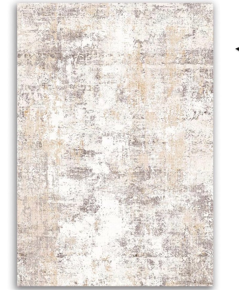 5X7’Washable Area Rug Beige Grey Abstract Living Room Bedroom Carpet Neutral Modern Non Slip Soft Low Pile Indoor Large Throw Rug for Dining Room Office 5’X7' (Rectangular) Beige/Grey