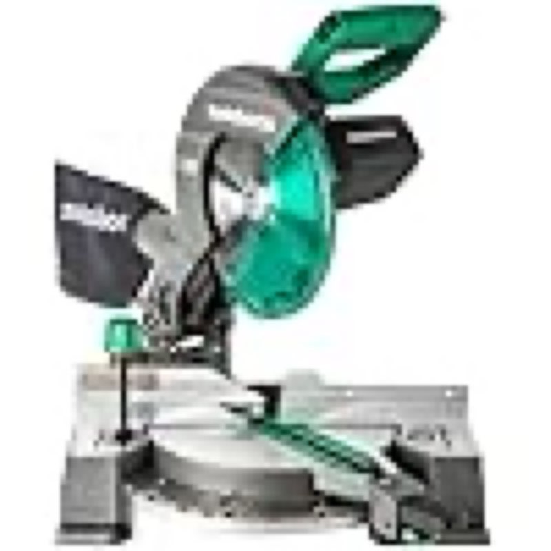 metabo hpt 10-inch single bevel compound miter saw, 15-amp power saw with xact cut shadow line, precision miter angles, single bevel 0-45°, 40t tct miter saw blade, lightweight design, c10fcg2