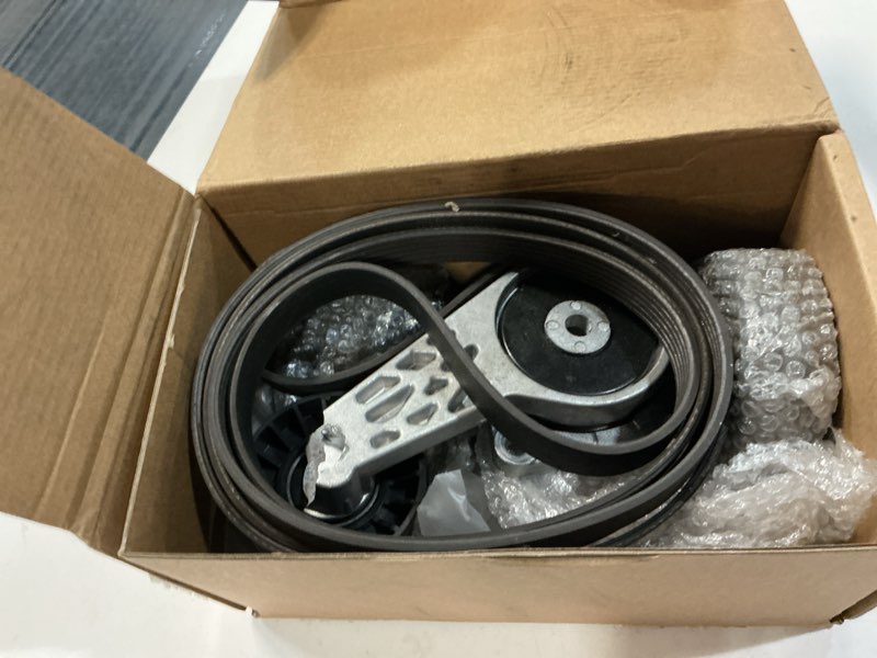 Condition photo showing As Is for engine serpentine belt drive tensioner pulley component kit compatible with 2005-2014 ford f-150 f-250 f-350 explorer explorer sport trac expedition lincoln navigator replaces 90k-38274a