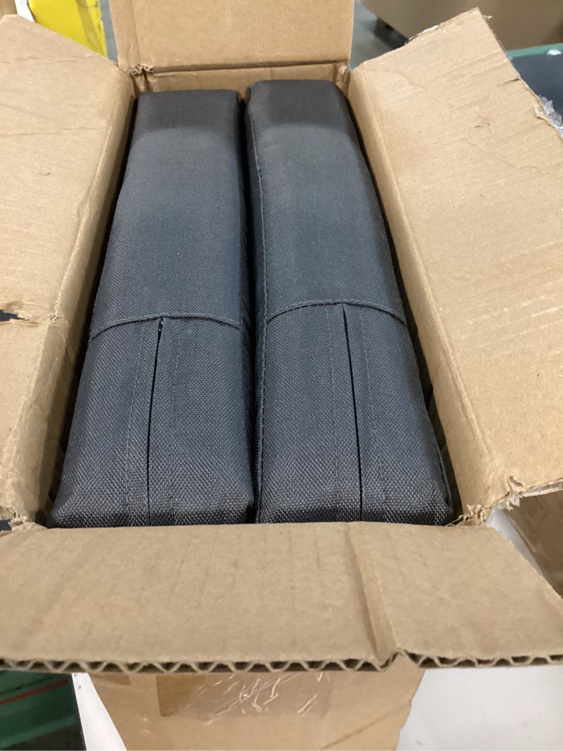 Condition photo showing New/Like New for 2 pcs stadium seat cushions water-repellent bleacher seat cushions indoor & outdoor seat cushion for bleachers portable stadium cushion for sports events, office chairs, beaches dark grey