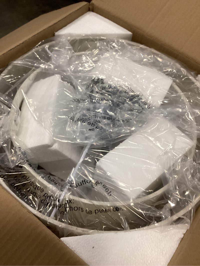 Condition photo showing Good Condition for 3 Light Semi Flush Mount Ceiling Light Fixture 15.7 Inch Modern Black Drum Ceiling Light Fixture with 2-Layer Fabric Shade Dimmable Close to Ceiling Light for Living Room Hallway Bedroom Entryway Black 2-tier 16inch