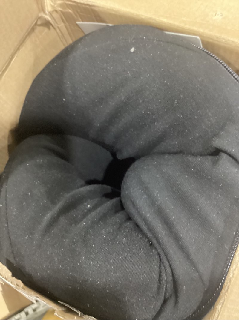 Condition photo showing Good Condition for Ergonomic Seat Cushion for Sciatica & Tailbone Pain Relief – Extra Large Memory Foam Office Chair Cushion for Long Sitting, Orthopedic Coccyx Cushion for Desk Chair, Car & Wheelchair(Black)